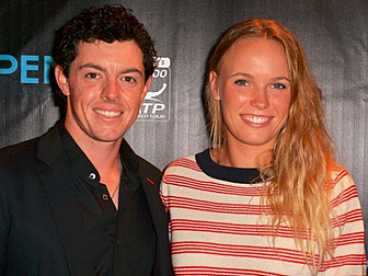 Caroline Wozniacki breaks her...